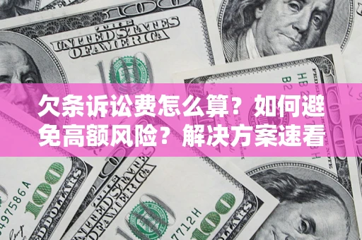 济南欠条诉讼费怎么算？如何避免高额风险？解决方案速看！