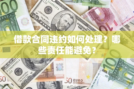 济南借款合同违约如何处理？哪些责任能避免？