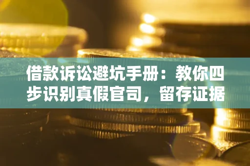 济南借款诉讼避坑手册：教你四步识别真假官司，留存证据不踩雷