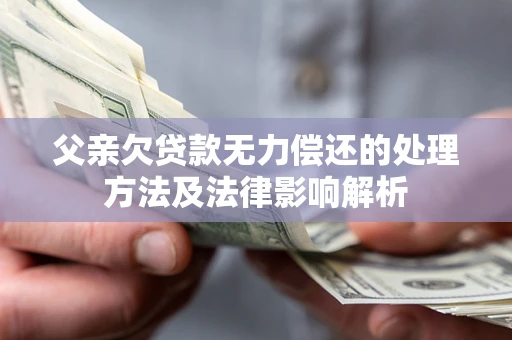济南父亲欠贷款无力偿还的处理方法及法律影响解析